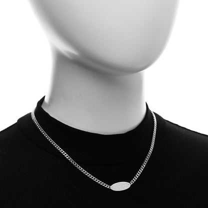 Tiffany Sterling Silver Diamond Return to Tiffany ID Oval Pendant Necklace 2 of 5