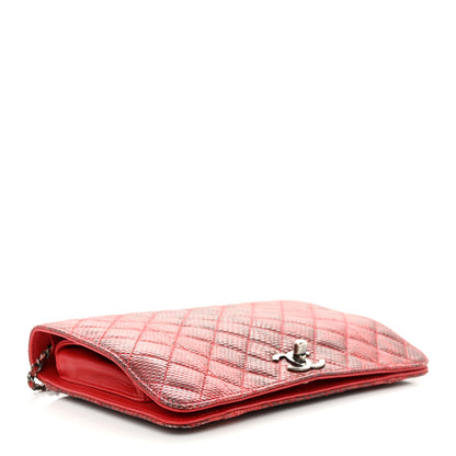 Chanel Karung Quilted Clutch Flap Red 4 of 13