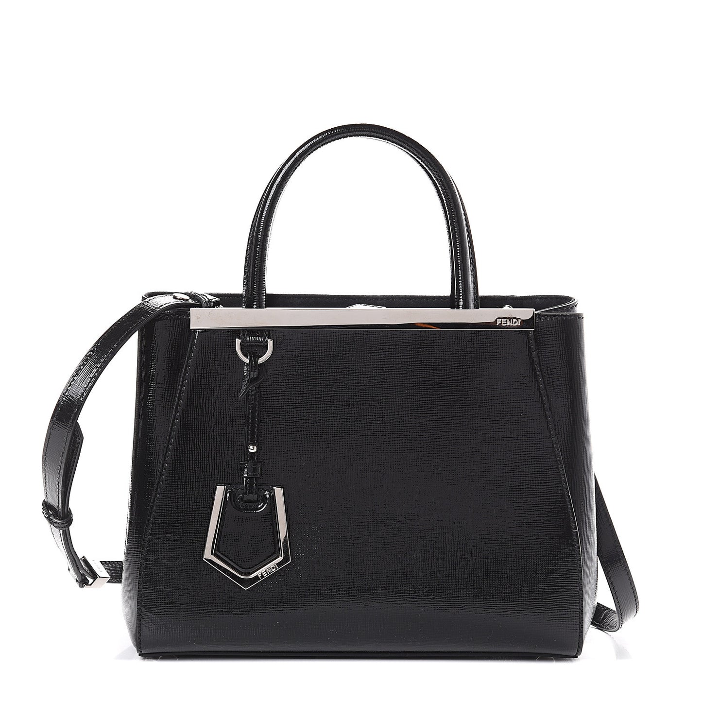 Patent Vitello Elite Petite 2Jours Tote Black