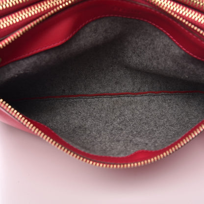 Celine Lambskin Small Trio Crossbody Bag Fuchsia 5 of 15