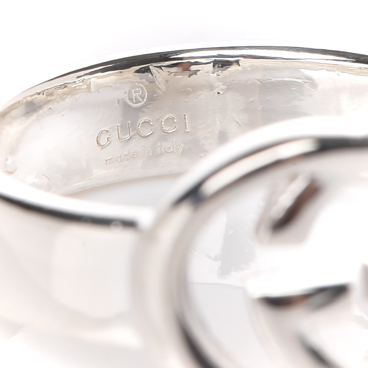 Sterling Silver Interlocking G Ring 53 6.25