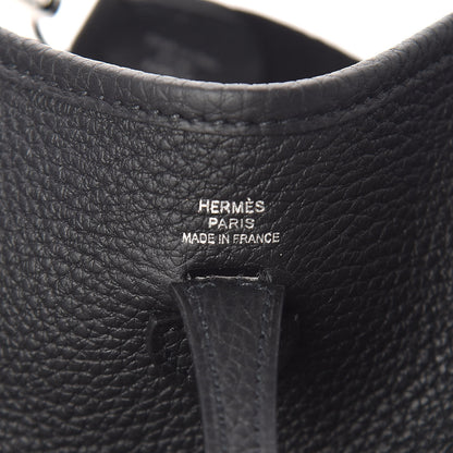 Hermes Taurillon Clemence Evelyne TPM Black 6 of 10