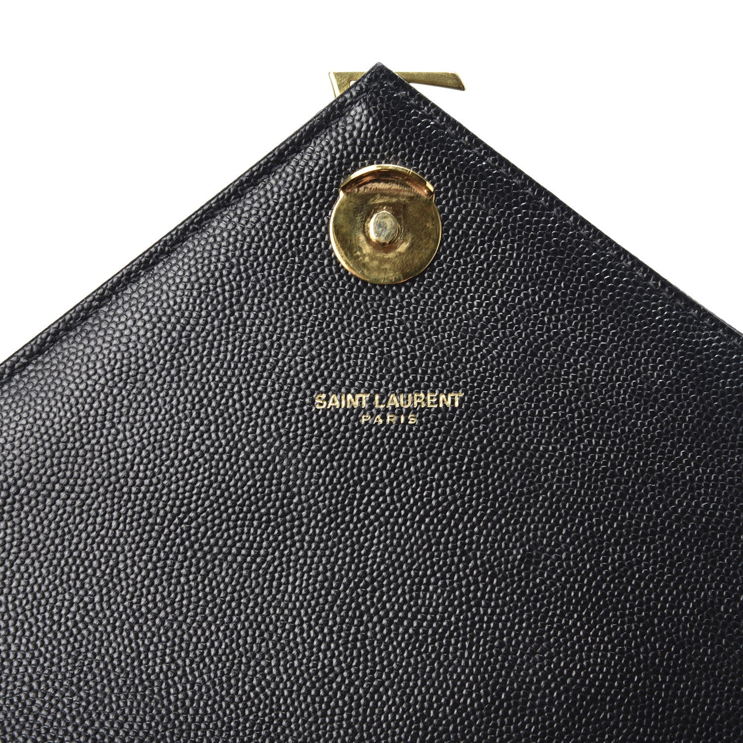 Saint Laurent Grain De Poudre Matelasse Chevron Large Monogram Satchel Black 7 of 9