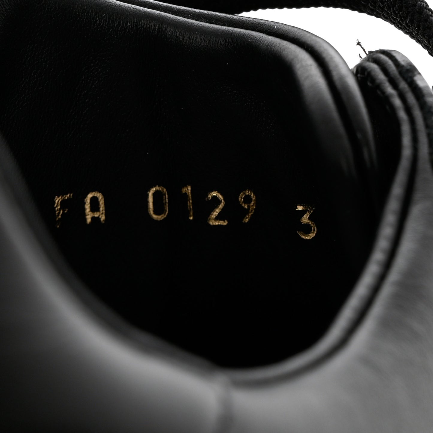 Calfskin Time Out Sneakers 37.5 Black
