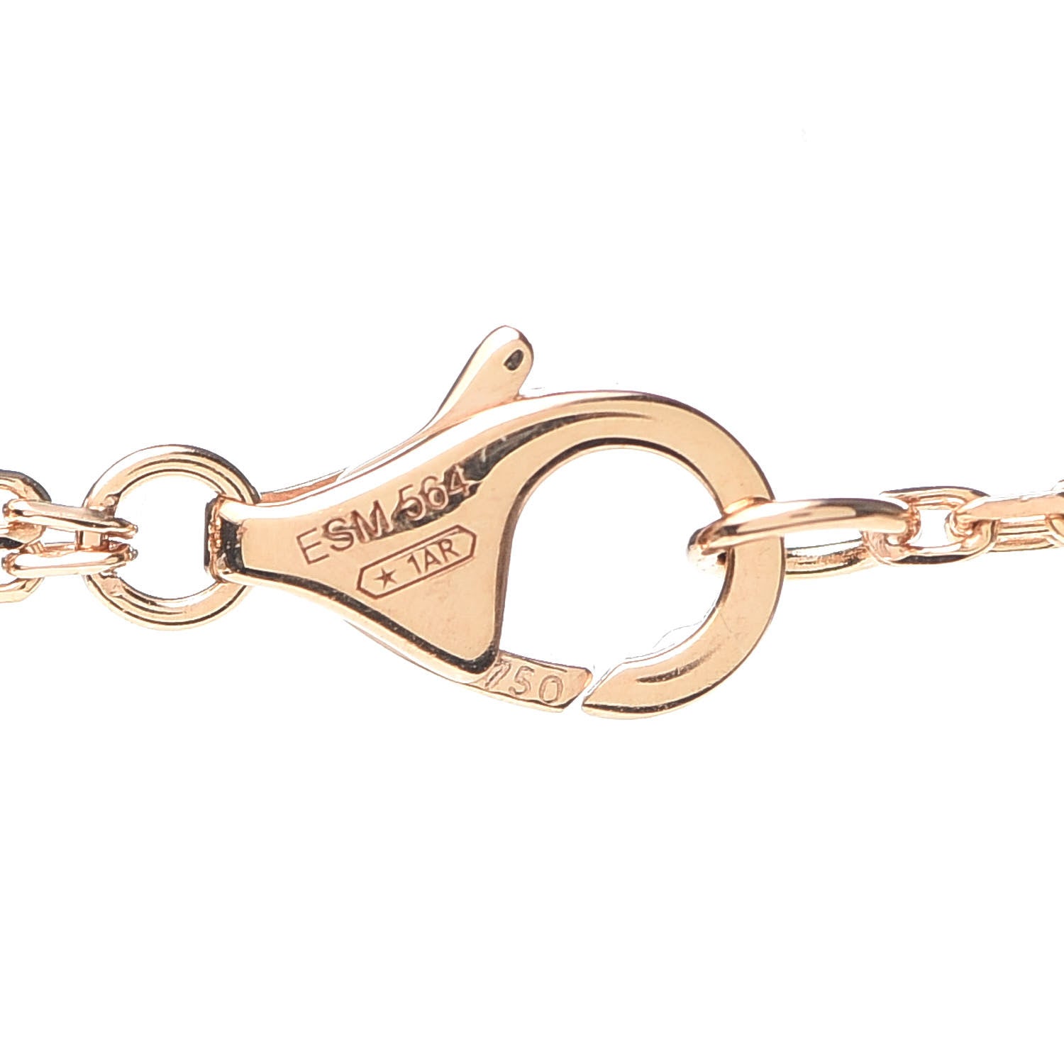 Cartier 18K Pink Gold 2 Diamond LOVE Necklace 5 of 6