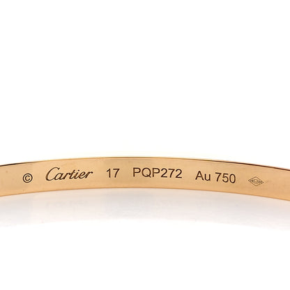 Cartier 18K Yellow Gold Small LOVE Bracelet 17 4 of 5