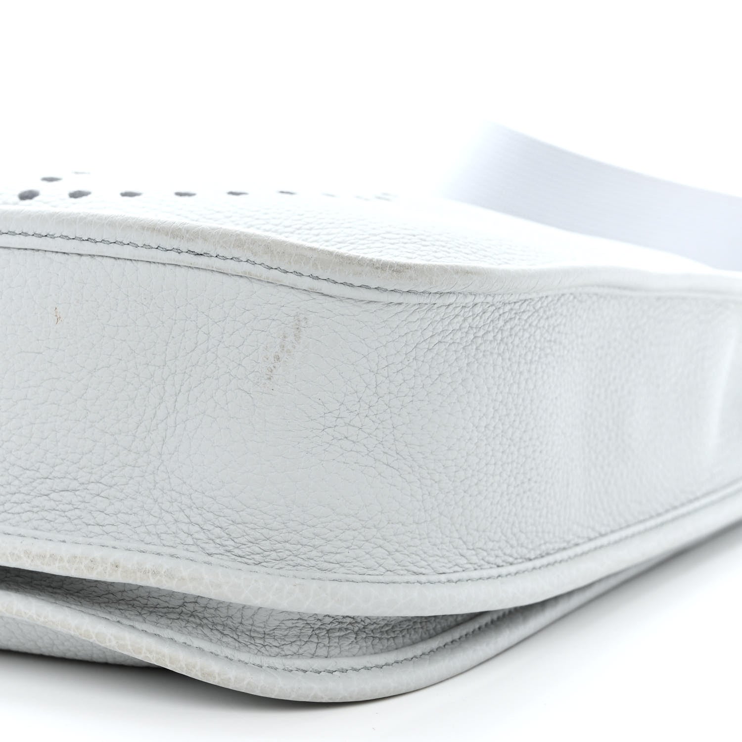 Hermes Taurillon Clemence Evelyne III PM Bleu Pale 10 of 13