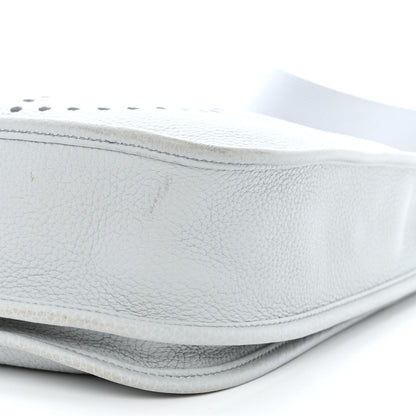 Hermes Taurillon Clemence Evelyne III PM Bleu Pale 10 of 13