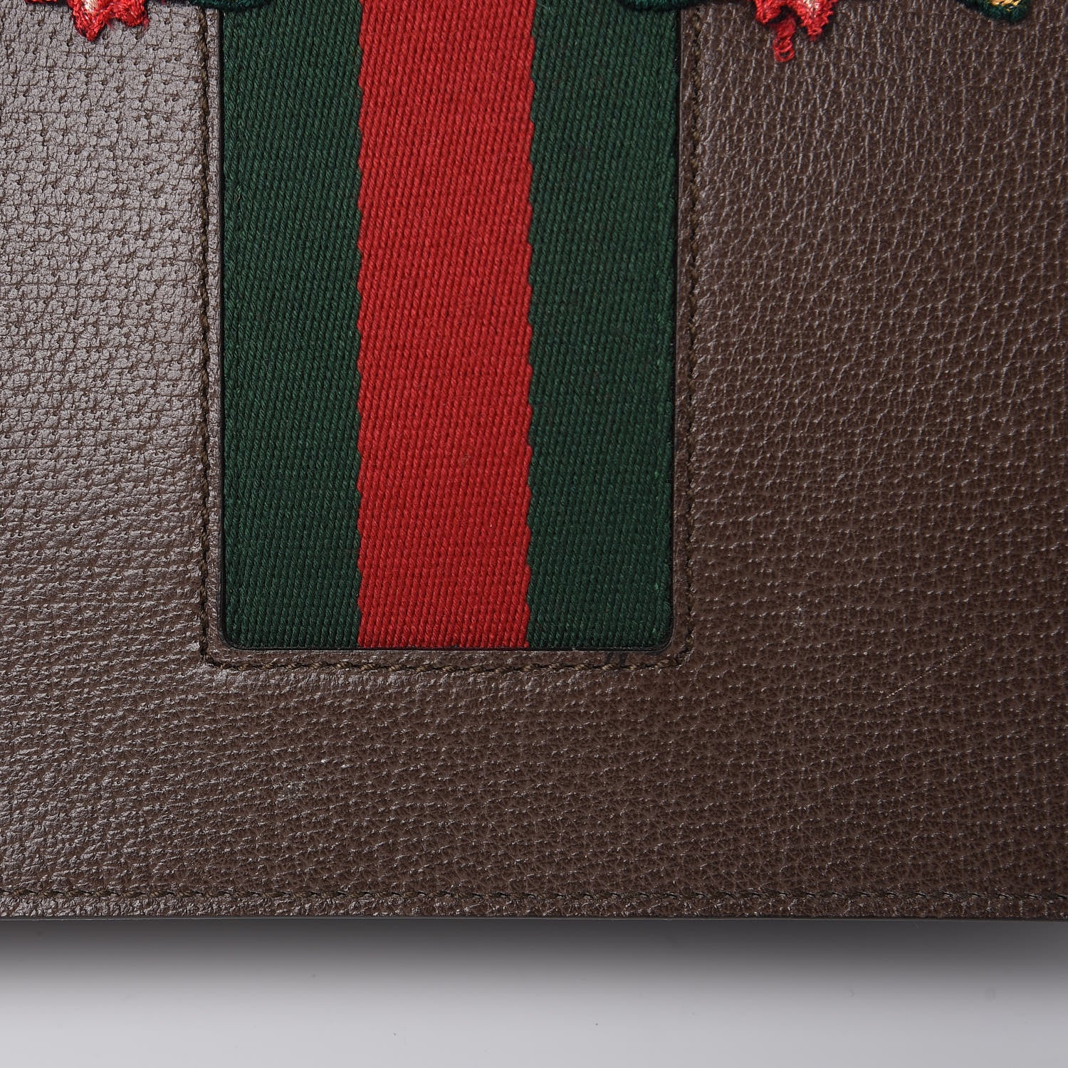 Gucci Calfskin Web Owl Embroidered Medium Dionysus Shoulder Bag New Acero Multicolor 10 of 10