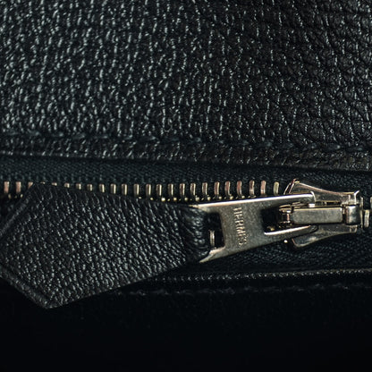 Hermes Shiny Lizard Birkin 25 Black 20 of 22