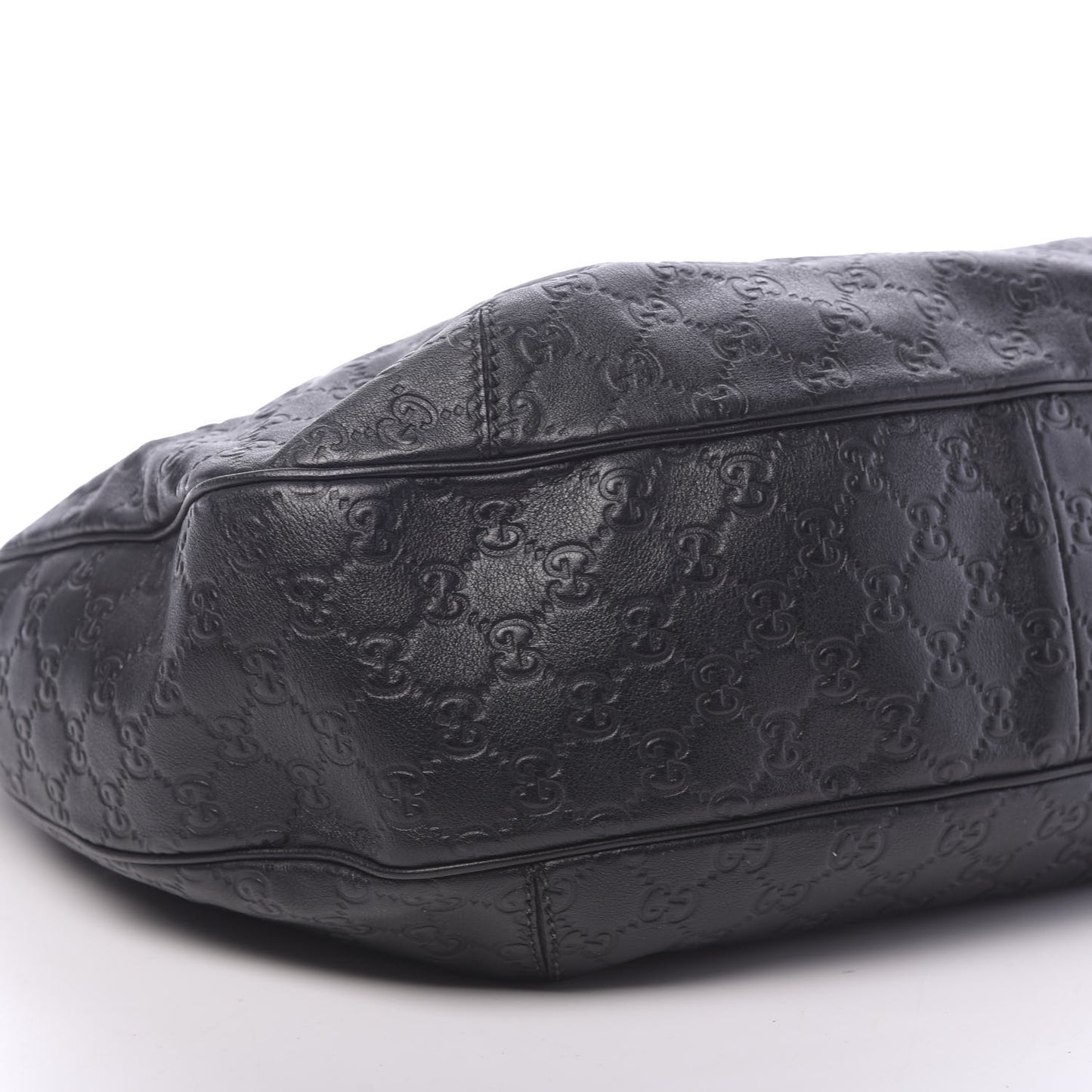 Guccissima Large New Ladies Web Hobo Black