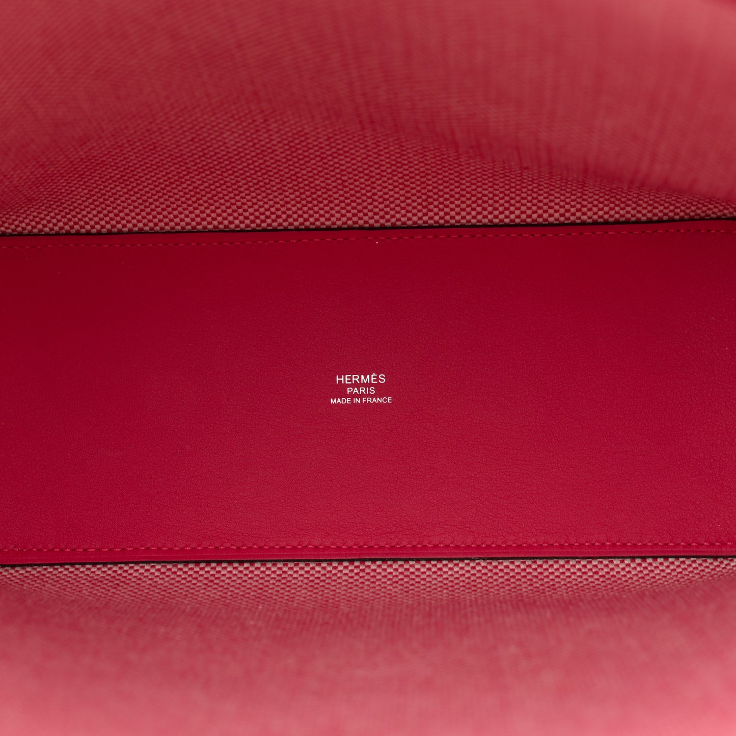 Swift Toile H Cabas H En Biais 27 Ecru Framboise