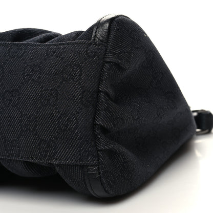 Gucci Monogram Medium D Gold Ring Hobo Black 10 of 10