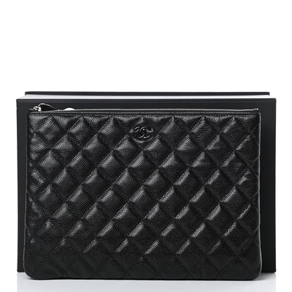 Chanel Caviar Quilted Medium Cosmetic Case So Black 8 of 8