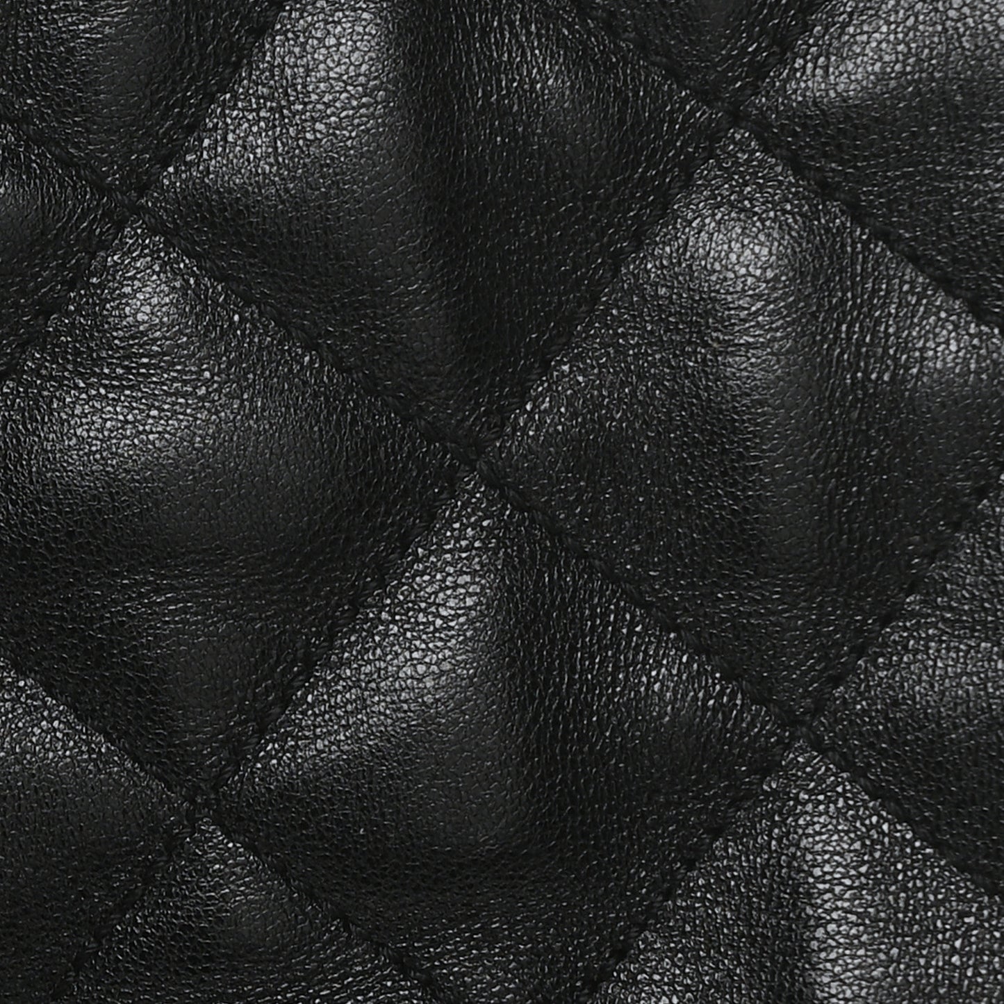 Lambskin Quilted Maxi Icare Shopping Tote Black