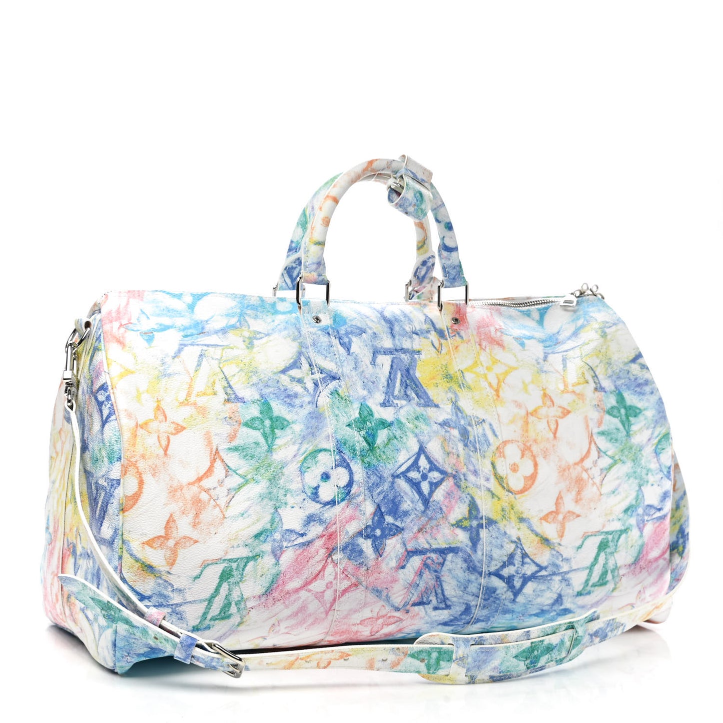 Monogram Pastel Colors Keepall Bandouliere 50 Multicolor