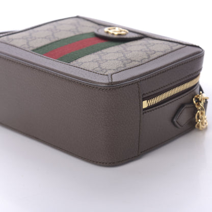 Gucci GG Supreme Monogram Mini Ophidia Top Handle Shoulder Bag Brown 6 of 9