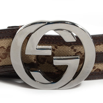 Gucci Monogram GG Belt 80 32 Brown 5 of 5