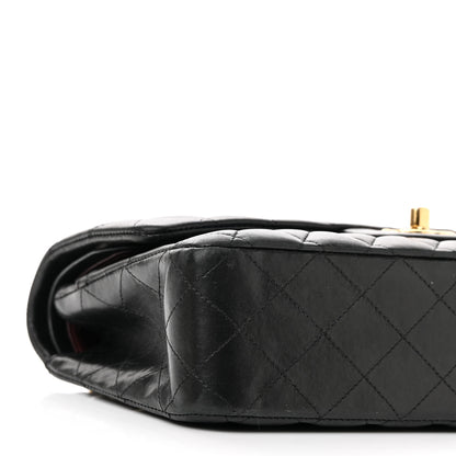 Chanel Lambskin Quilted Medium Double Flap Black 8 of 14