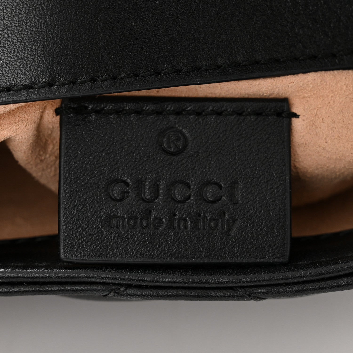 Gucci Calfskin Matelasse Super Mini GG Marmont Shoulder Bag Black 6 of 11