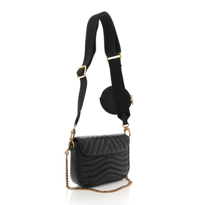 Louis Vuitton Calfskin New Wave Multi Pochette Black 3 of 12