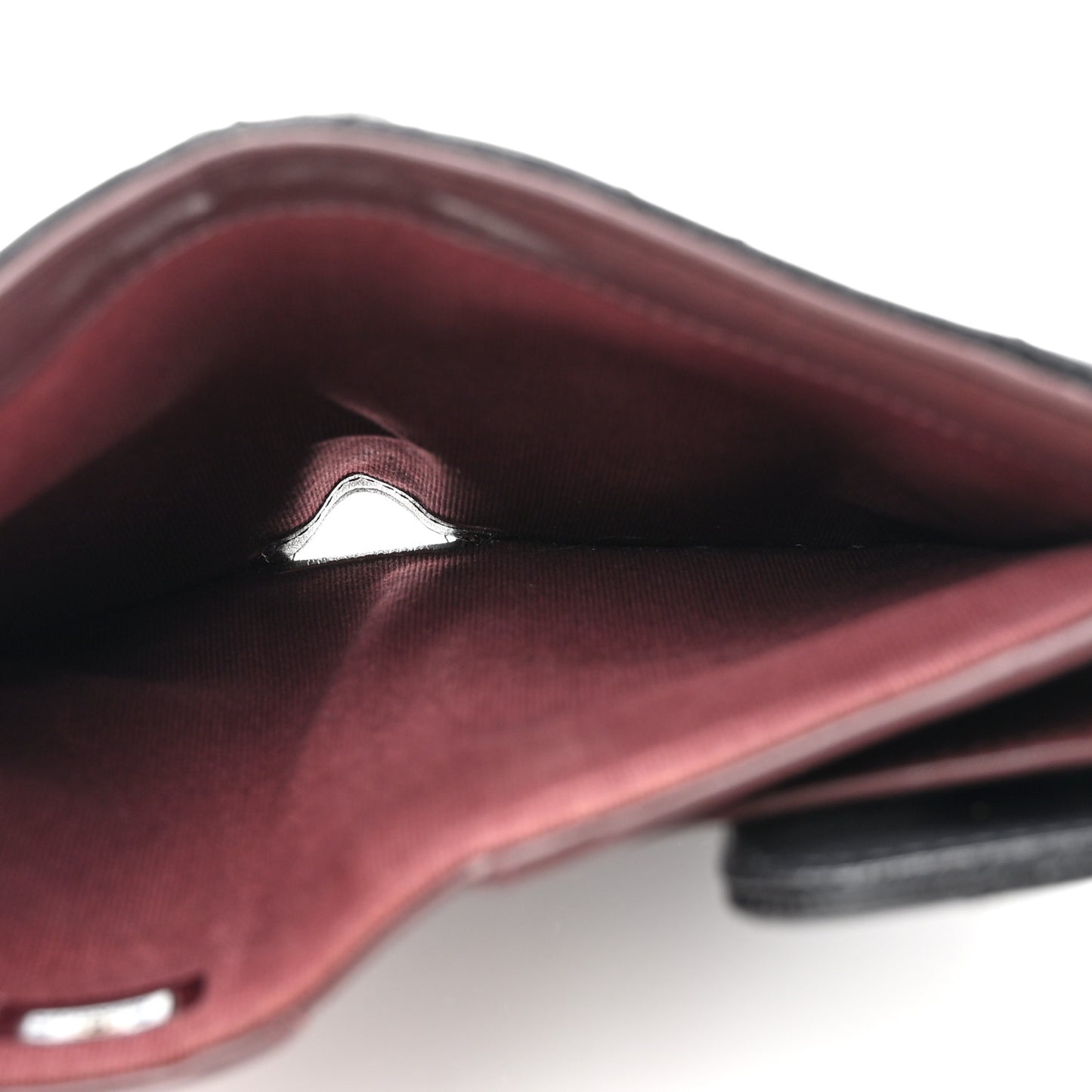 Caviar Quilted Medium Flap Wallet Black