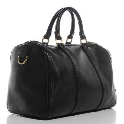 Gucci Calfskin Microguccissima Trim Medium Boston Black 3 of 9