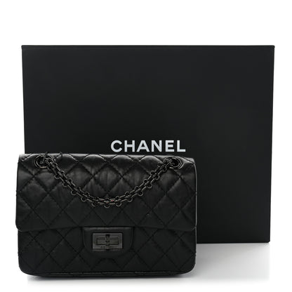 Chanel Aged Calfskin Quilted 2.55 Reissue Mini Flap So Black 11 of 11
