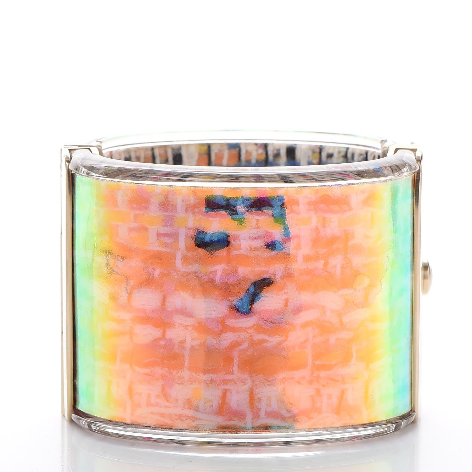 Chanel Resin Tweed CC Bangle Multicolor 3 of 5