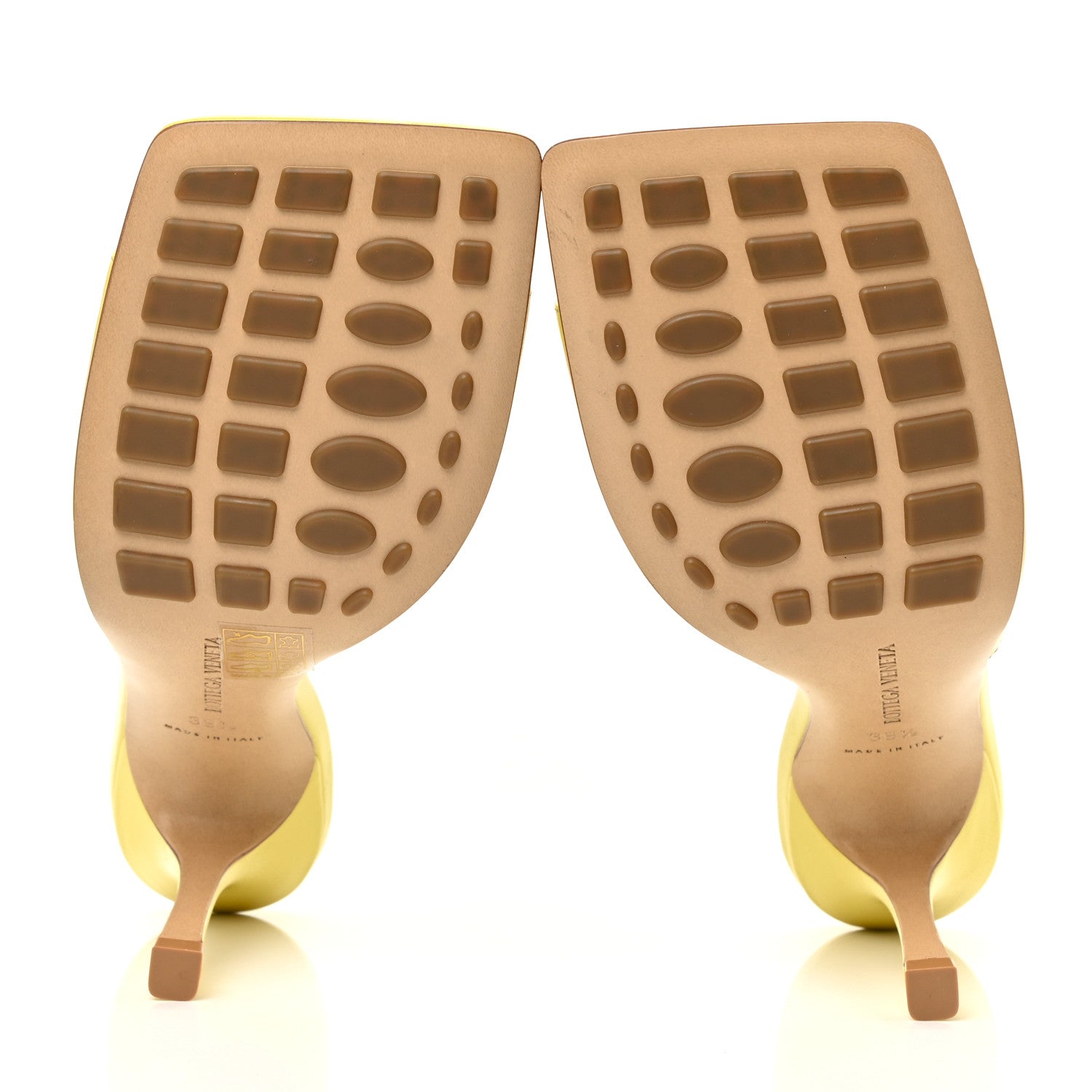 Bottega Veneta Lambskin Stretch Mule Sandals 39.5 Pear 5 of 12