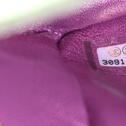 Chanel Iridescent Lambskin Quilted Mini Rectangular Flap Purple 6 of 8