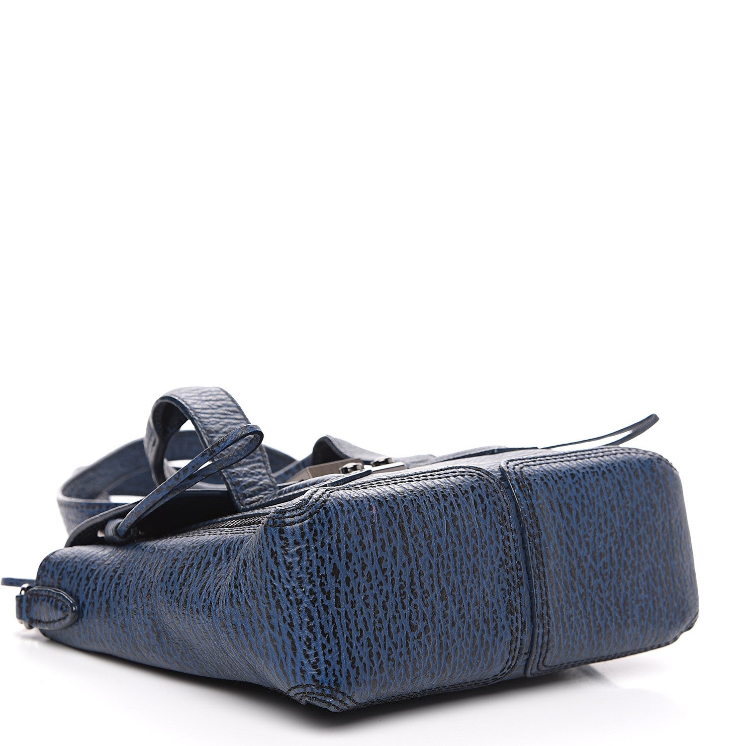 3.1 Phillip Lim 3.1 Textured Calfskin Mini Pashli Satchel Lapis Black 3 of 9