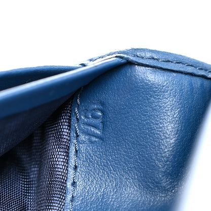 Prada Vitello Move Triangle Bi-Fold Wallet Cobalto 8 of 9