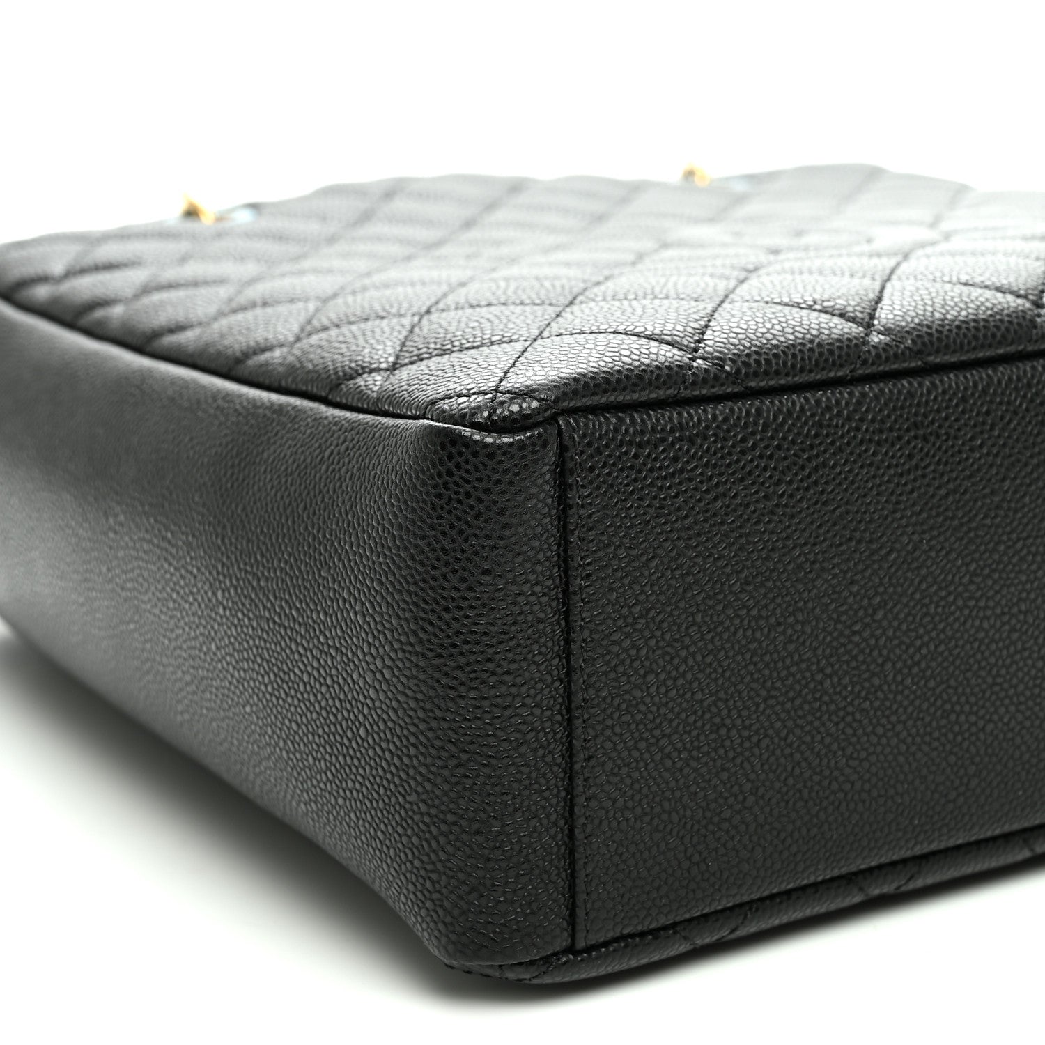Chanel Caviar Quilted Vertical Grand Shopping Tote GST Black 9 of 10
