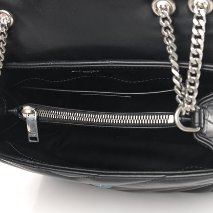 Saint Laurent Calfskin Y Quilted Monogram Small Loulou Chain Satchel Black 5 of 9