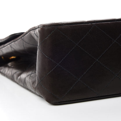 Chanel Lambskin Quilted XL Jumbo Single Flap Black 5 of 9