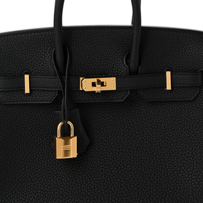 Hermes Togo Birkin 25 Black 7 of 10