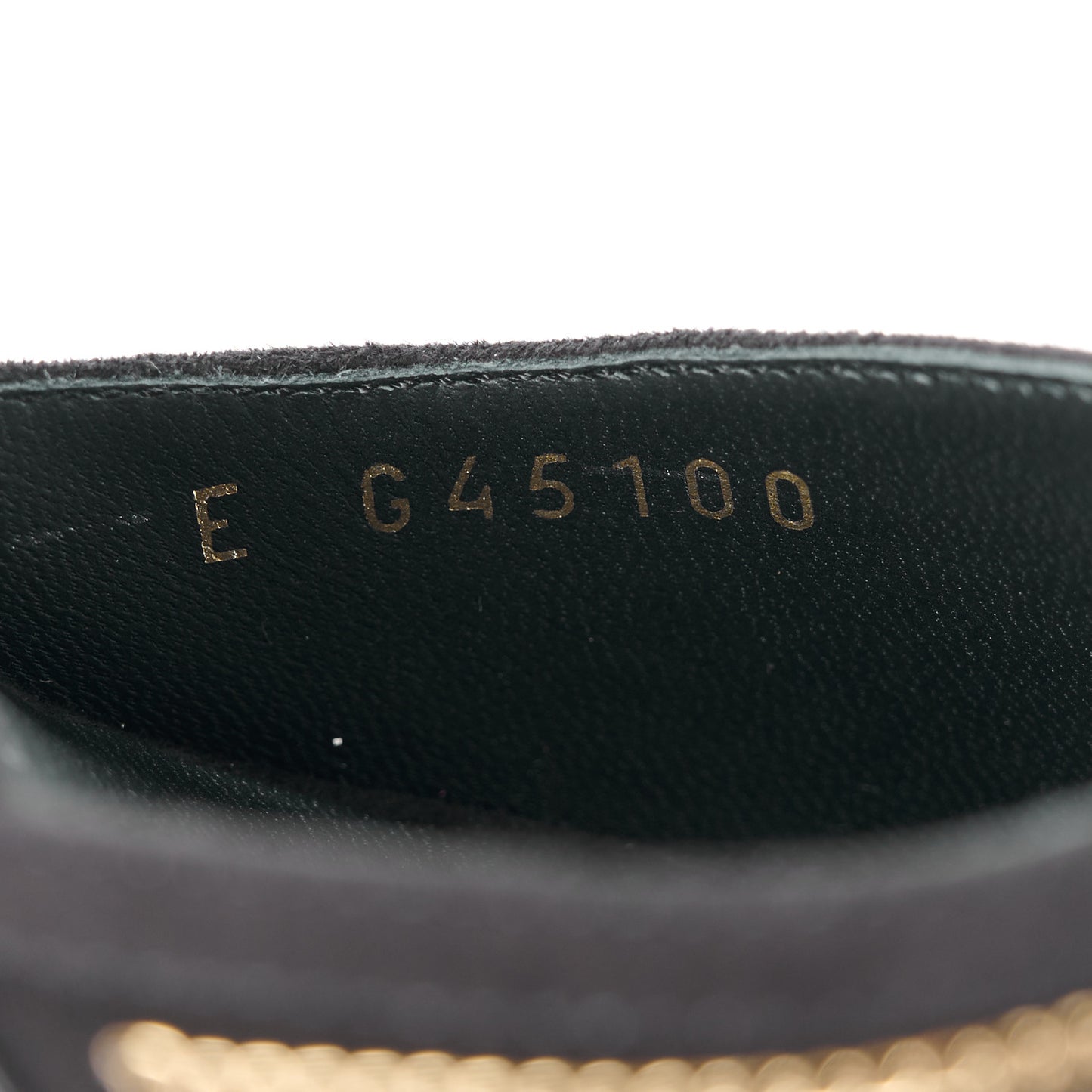 Suede Kidskin Chain Sandals 40 Black