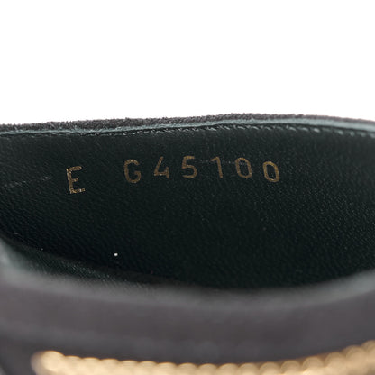 Chanel Suede Kidskin Chain Sandals 40 Black 8 of 9