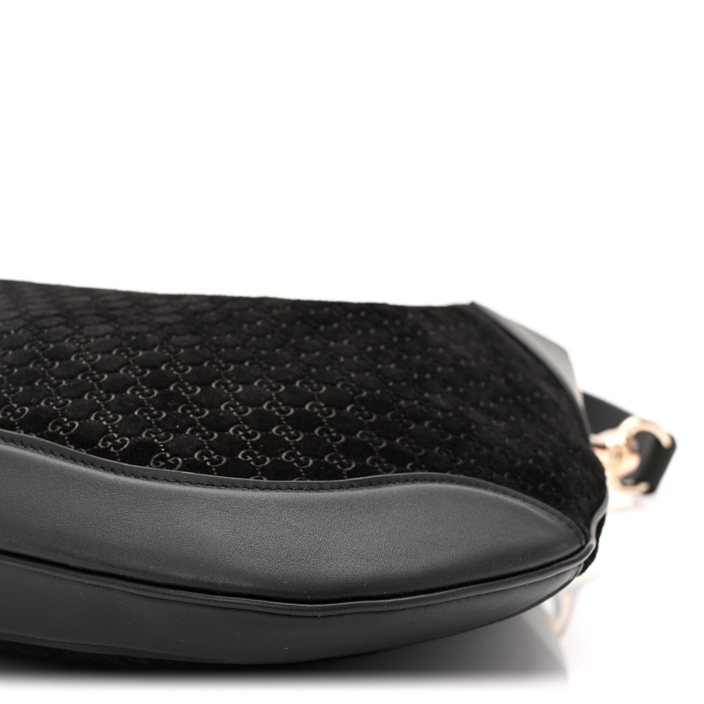 Suede Micro GG Calfskin B Medium Shoulder Bag  Arabella Black