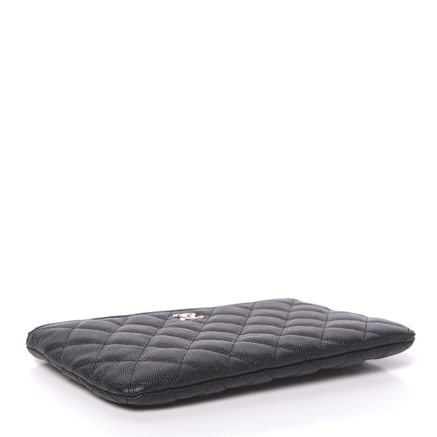Caviar Quilted Cosmetic Case Black