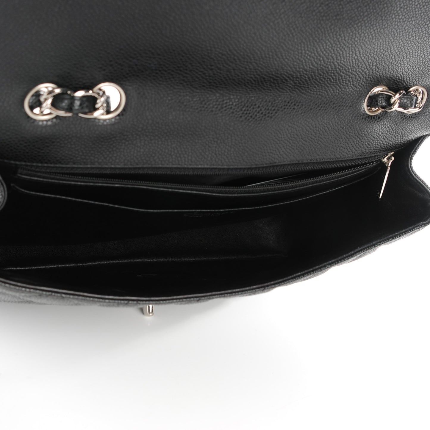 Caviar Quilted Jumbo Single Flap Black