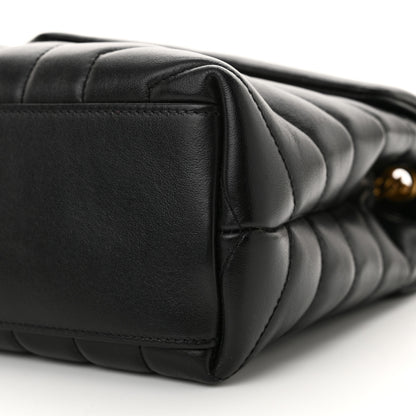 Saint Laurent Calfskin Y Quilted Monogram Small Loulou Chain Satchel Black 10 of 10