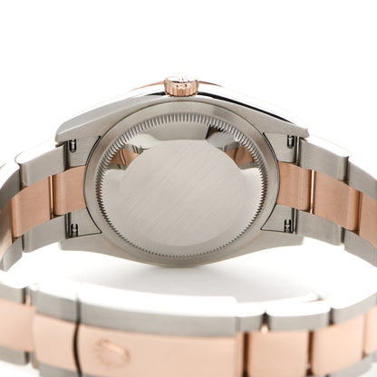 Rolex Stainless Steel 18K Everose Gold 36mm Oyster Perpetual Wimbledon Datejust Watch Slate 126231 4 of 5