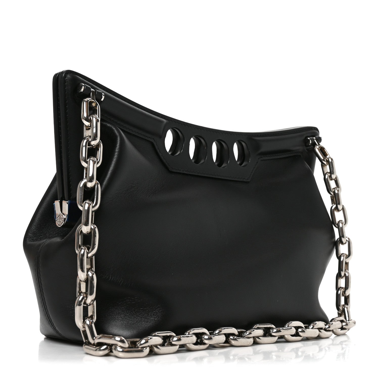Alexander McQueen Calfskin The Peak Small Bag Black 4 of 10