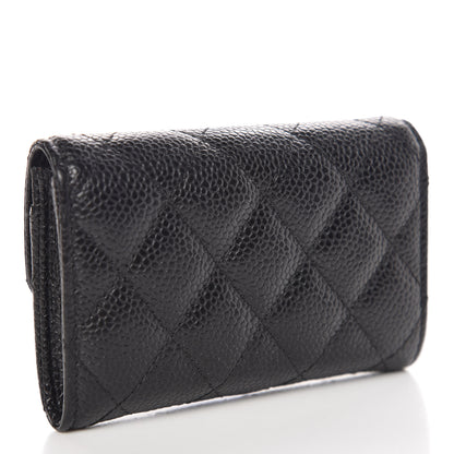 Chanel Caviar Quilted Flap Card Holder Black 3 of 11