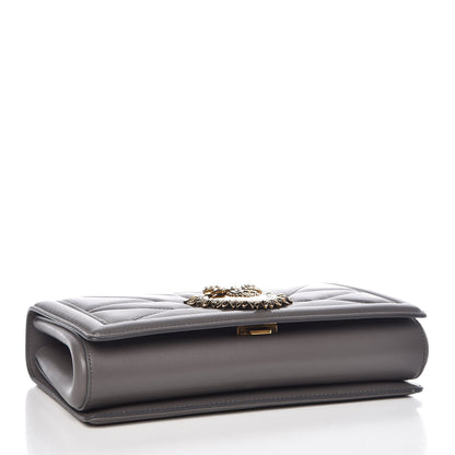 Dolce & Gabbana Calfskin Medium Devotion Crossbody Bag Grey 4 of 9
