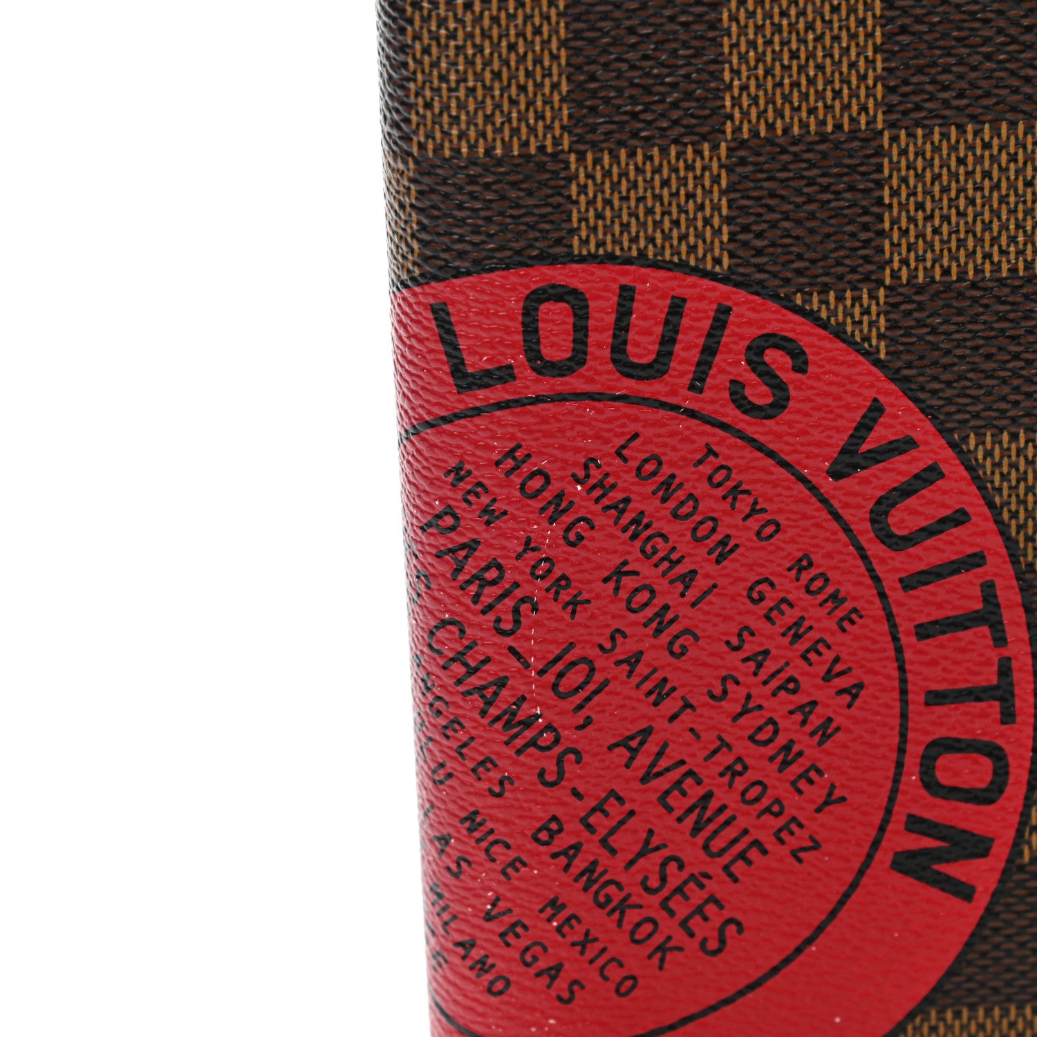 Louis Vuitton Damier Complice Trunks and Bags Small Ring Agenda Cover Red 7 of 7
