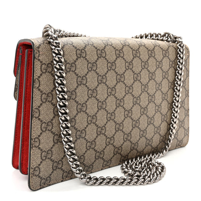Gucci GG Supreme Monogram Small Dionysus Shoulder Bag Red 3 of 13