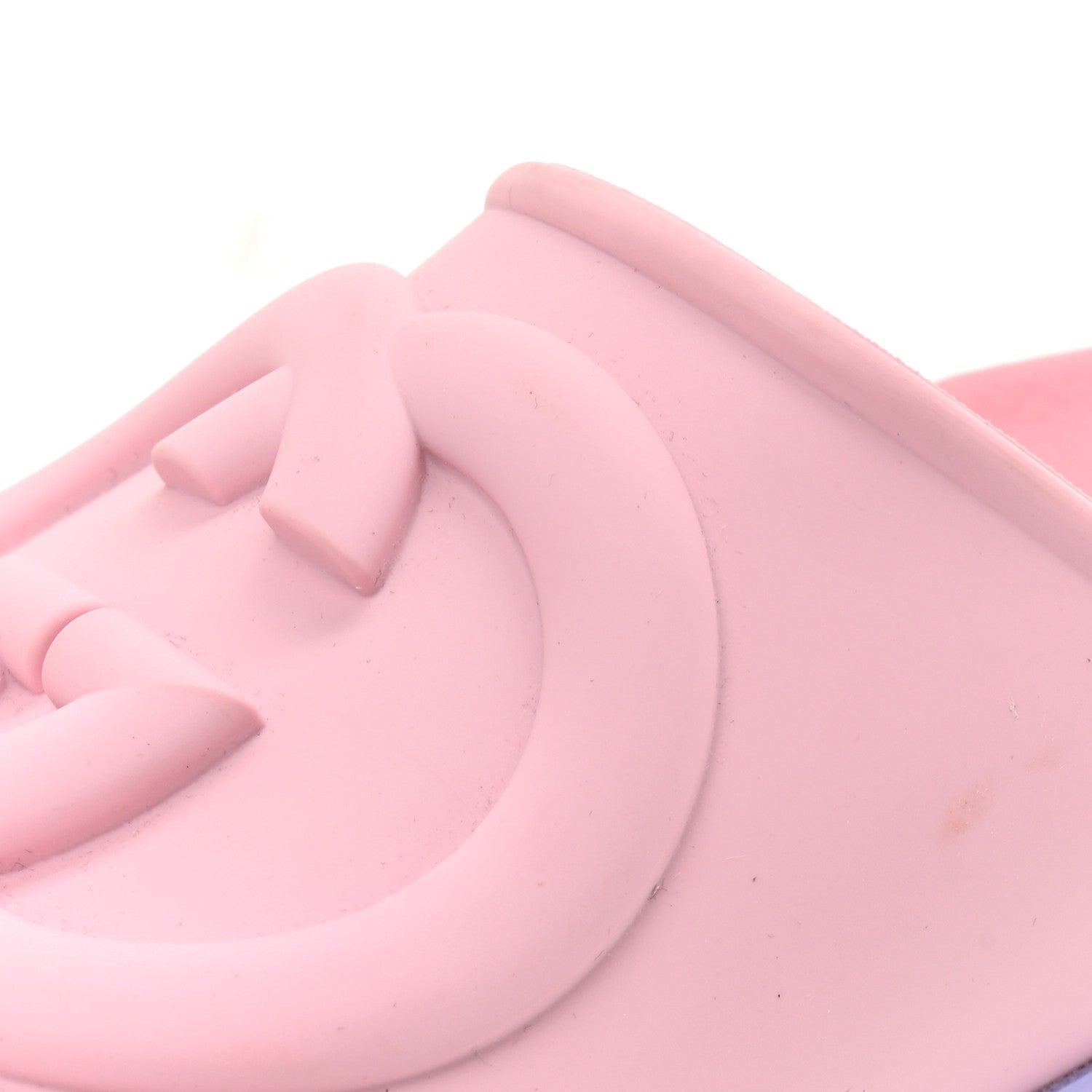 Gucci Soft Rubber Womens Interlocking G Platform 42mm Slide Sandals  38 Sugar Pink 11 of 13